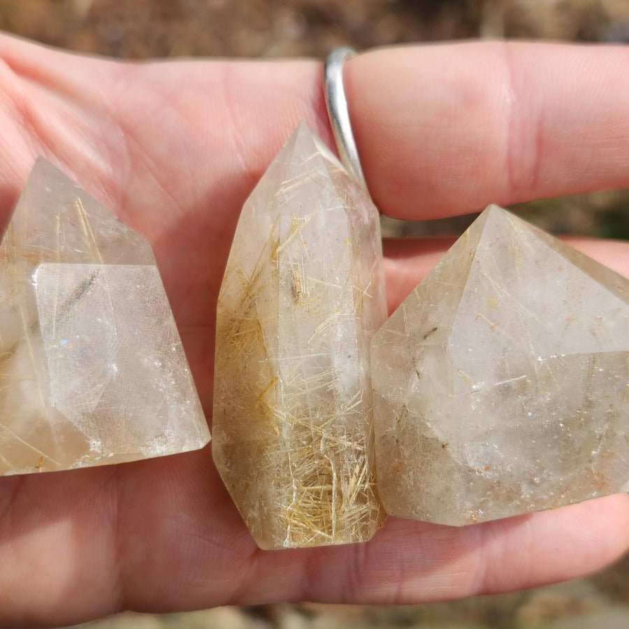 Golden Rutilated Quartz Points