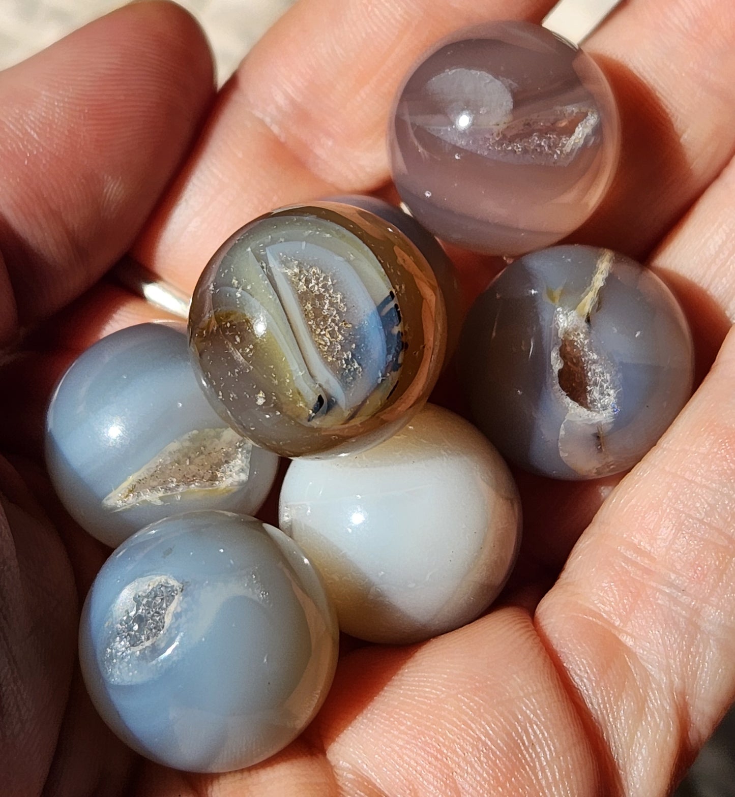 Druzy Agate Mini Spheres