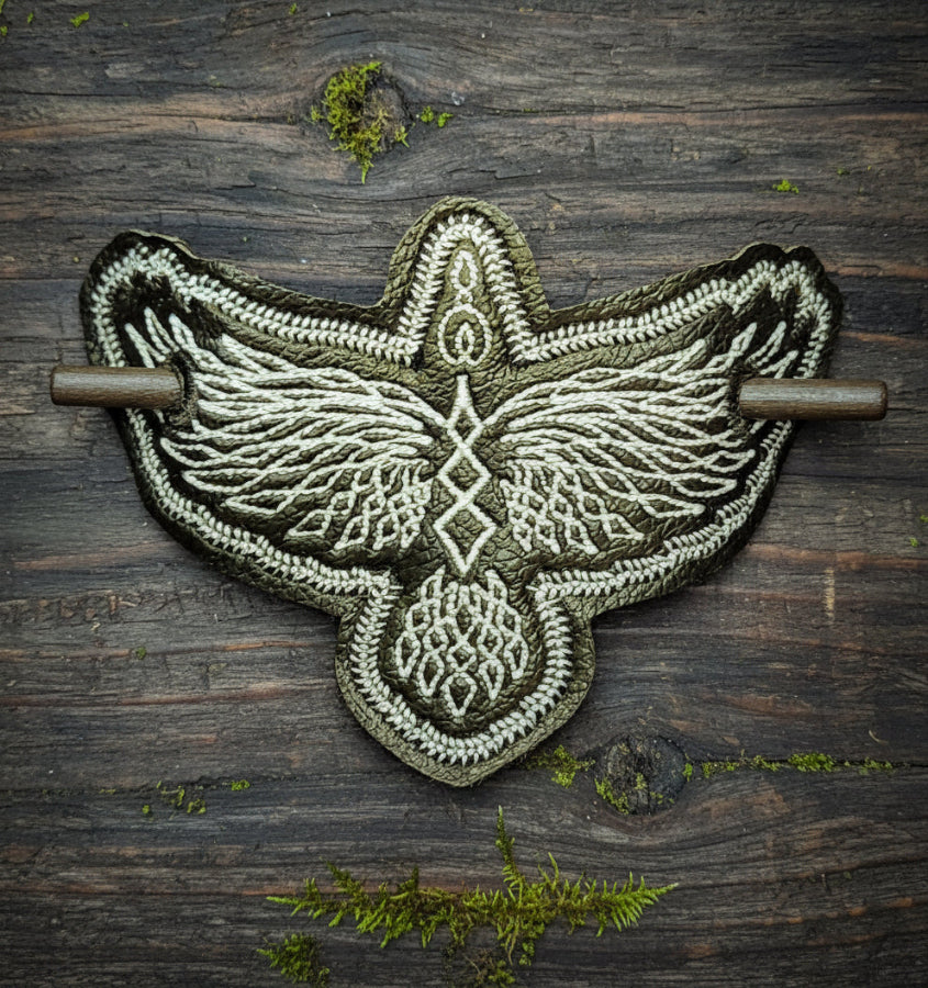 Hair Holder - Celtic Raven