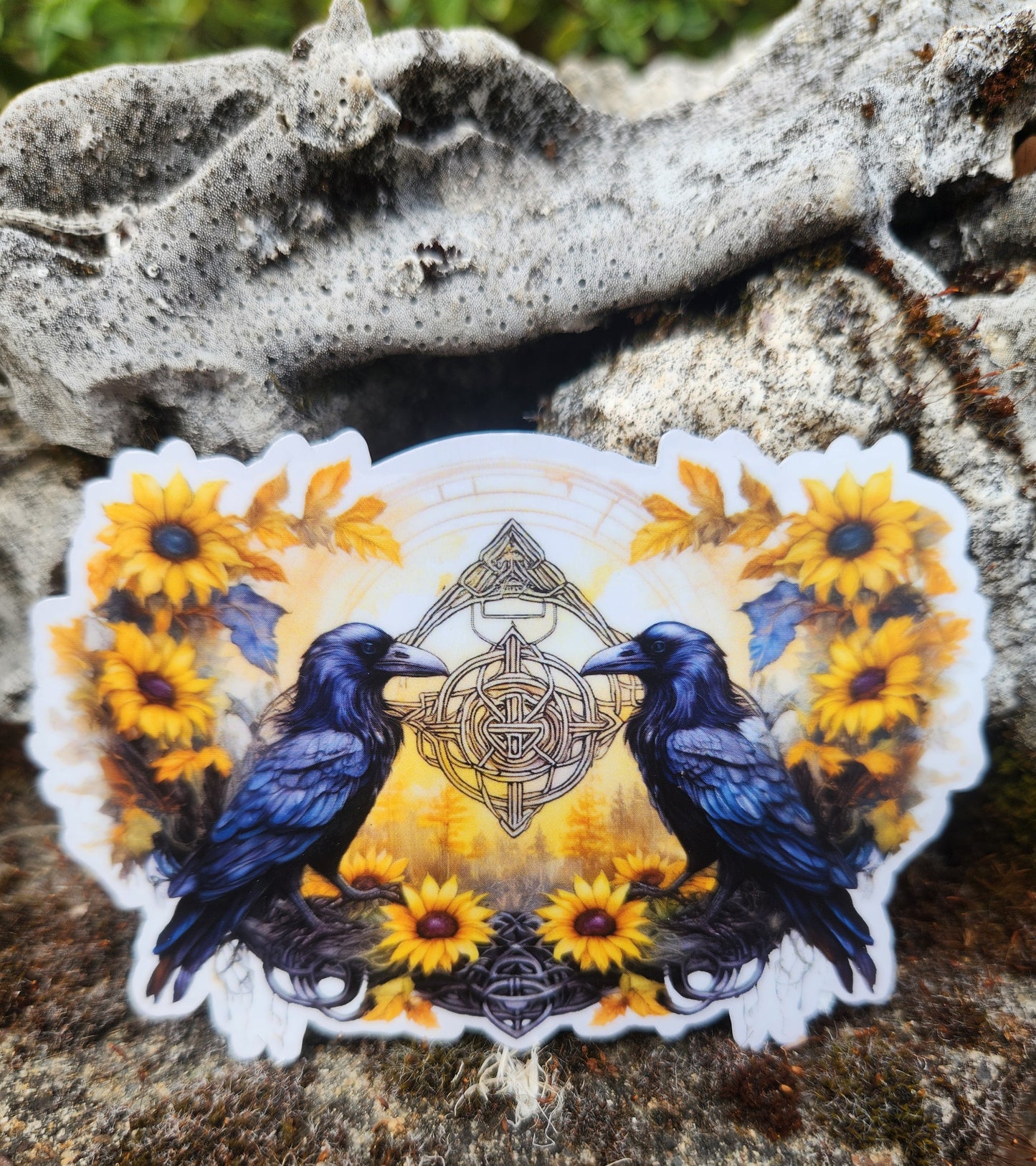 Ravens Sunflower Sticker