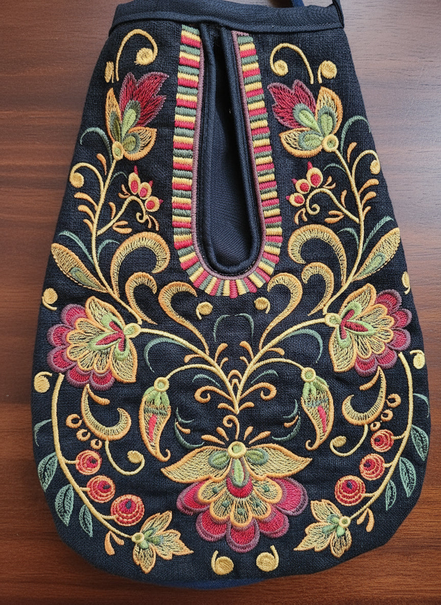 18th Century Pocket - Jacobean Floral