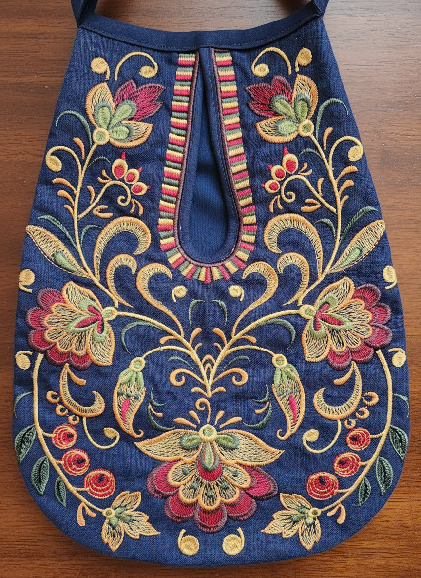 18th Century Pocket - Jacobean Floral