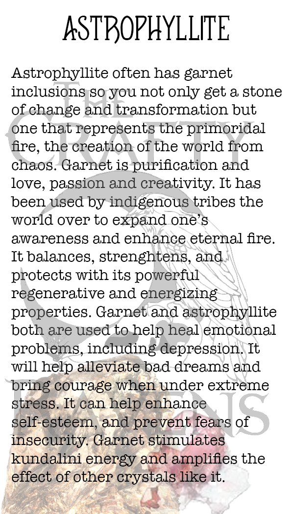 Astrophyllite - Fireworks Garnet Tower - Small