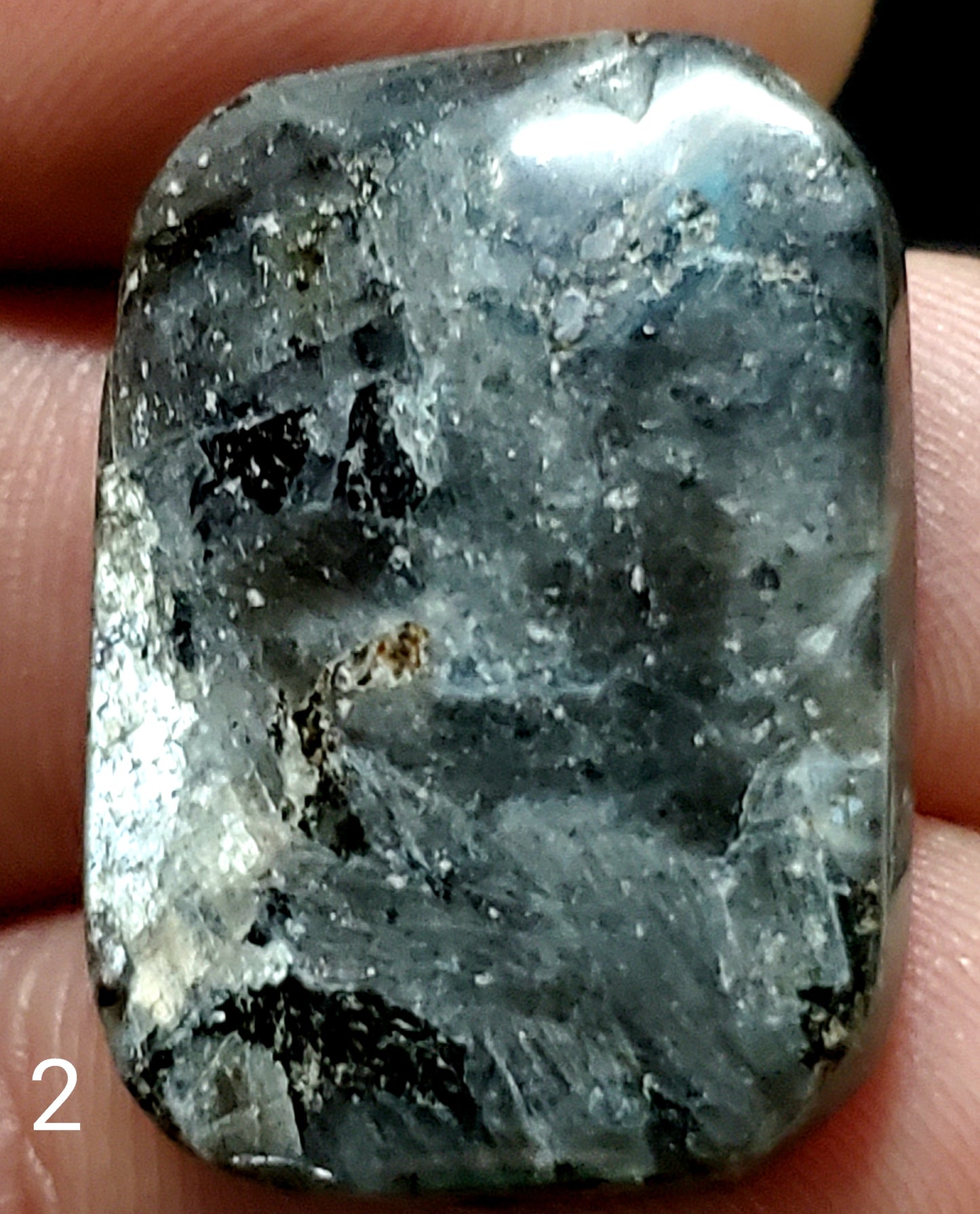 Black Labradorite Cabochon