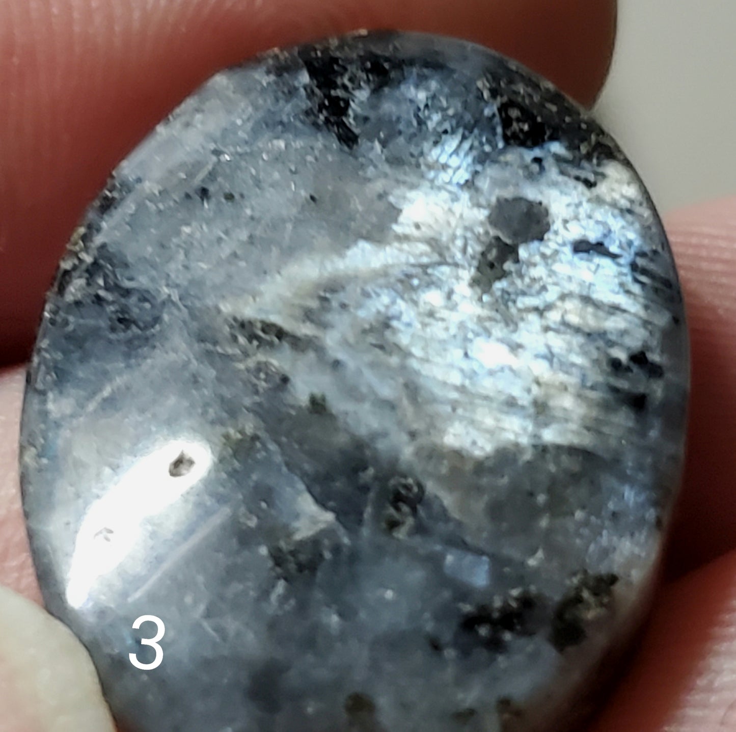 Black Labradorite Cabochon