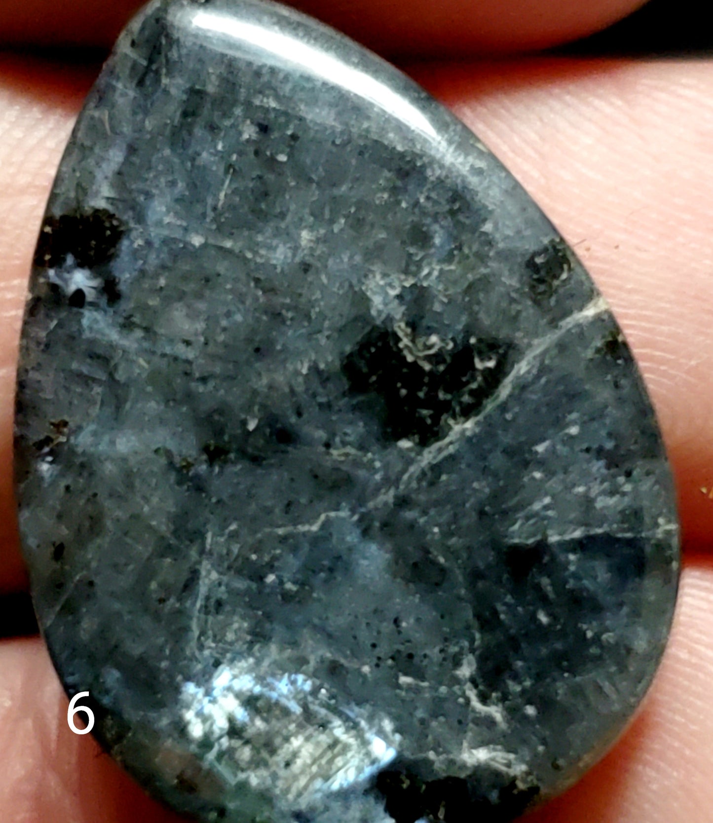 Black Labradorite Cabochon