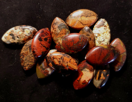 Red Poppy Jasper Cabochon