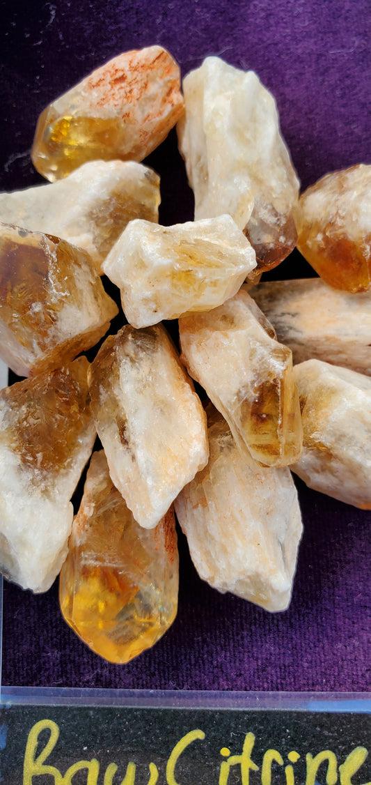 Raw Citrine Points
