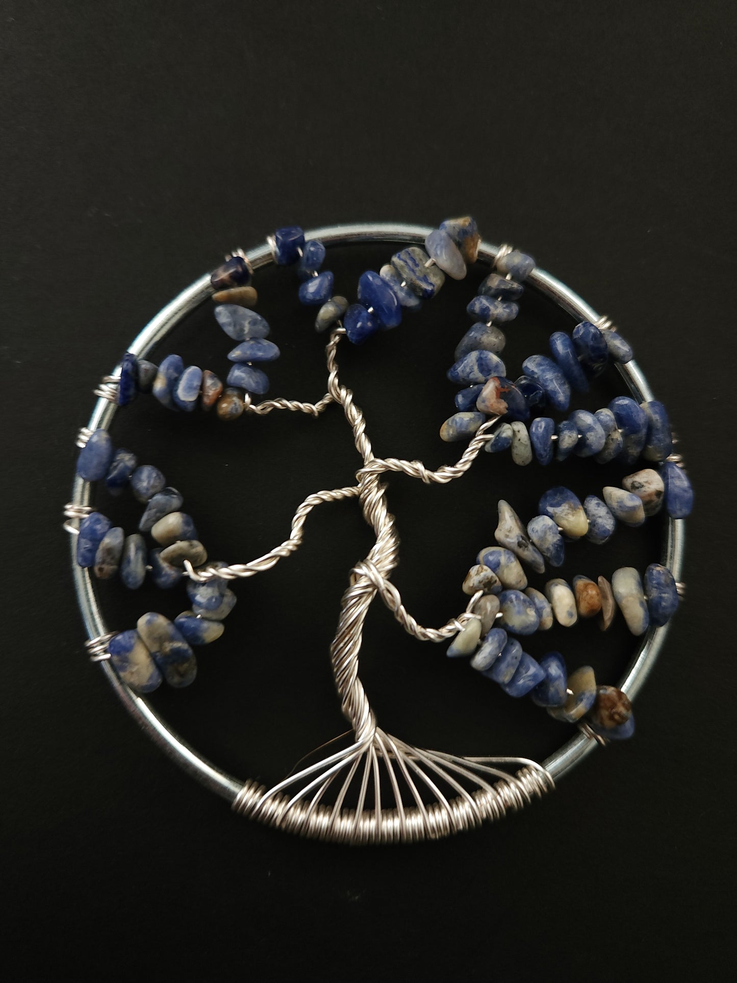 Sodalite Tree of Life Suncatcher