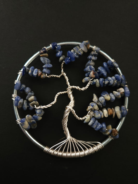 Sodalite Tree of Life Suncatcher