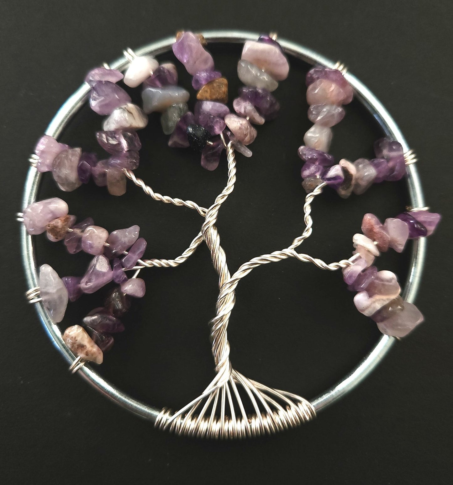 Amethyst Tree of Life Suncatcher