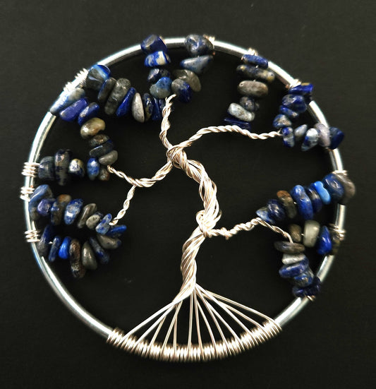 Lapis Tree of Life Suncatcher