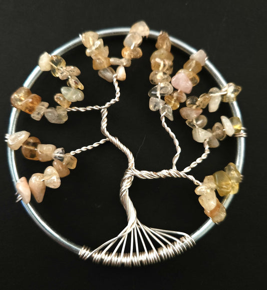 Citrine Tree of Life Suncatcher