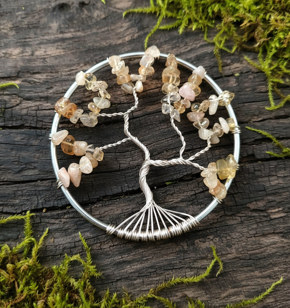 Citrine Tree of Life Suncatcher