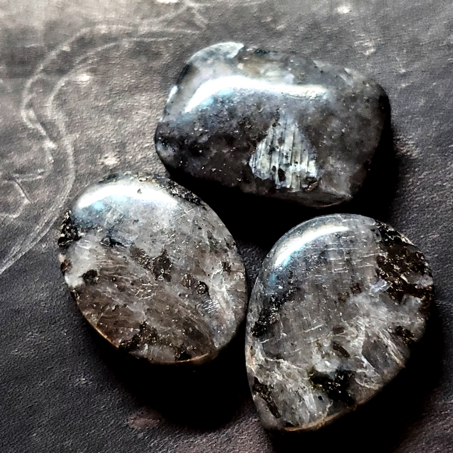 Black Labradorite Cabochon