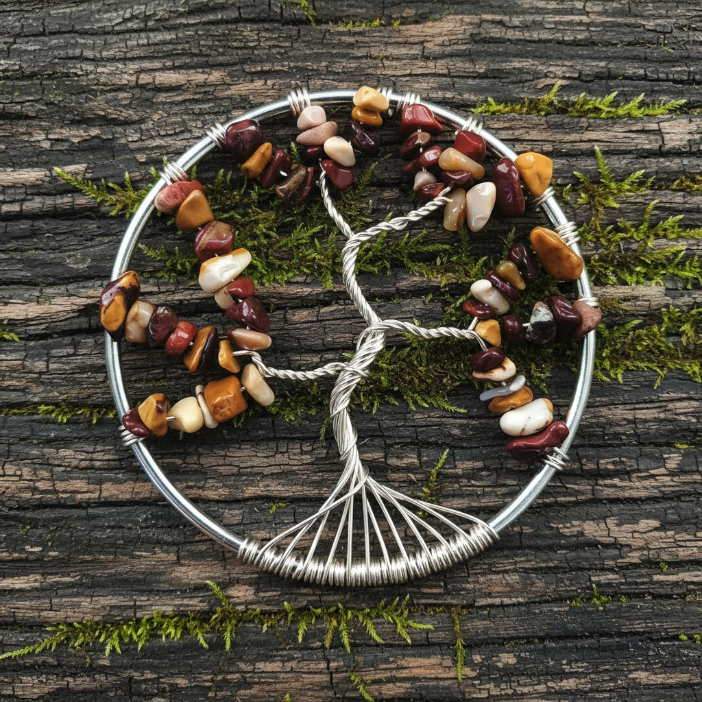 Mookaite Tree Of Life Suncatcher