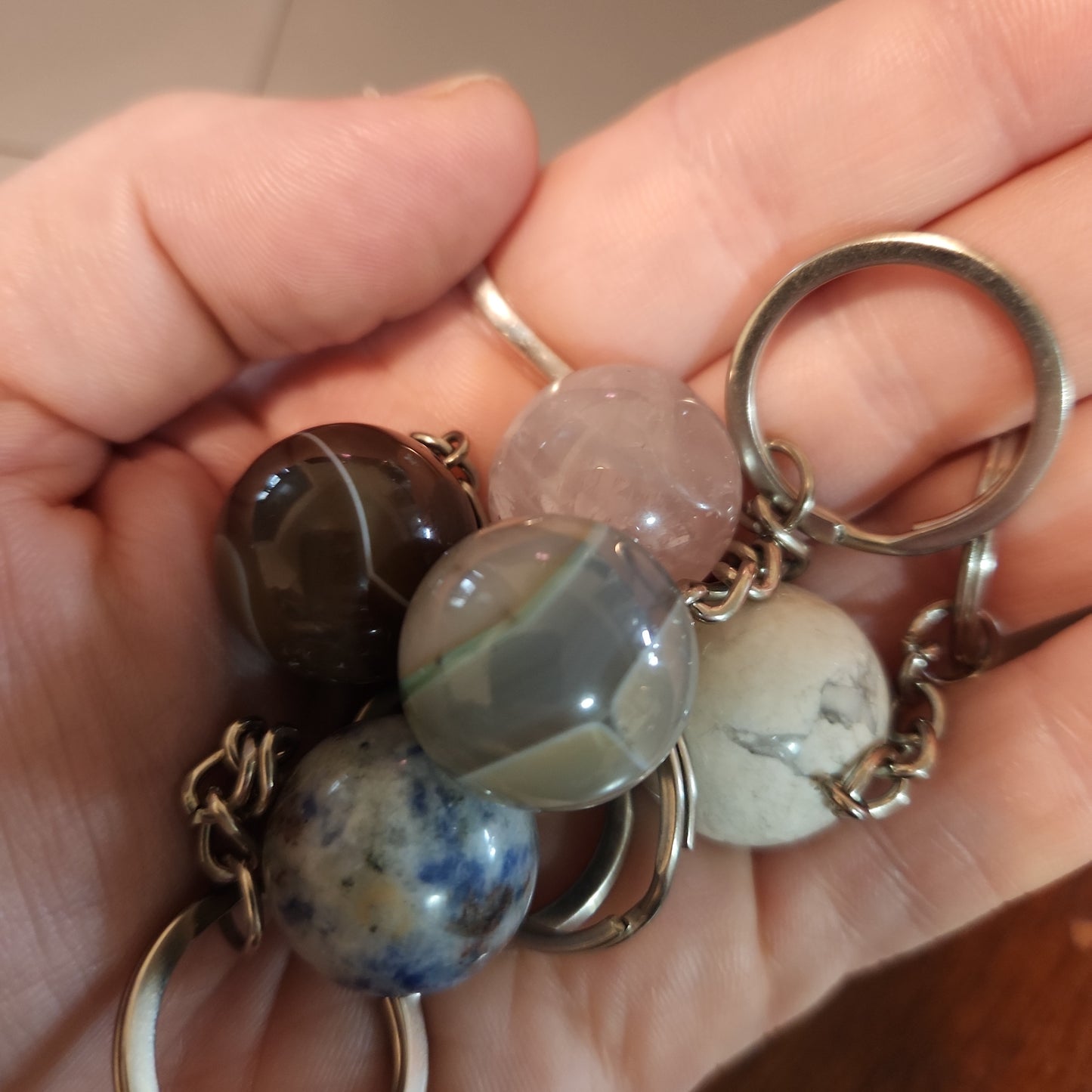 Crystal Ball Keychains