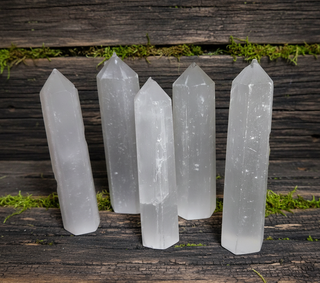 Selenite Towers 3"