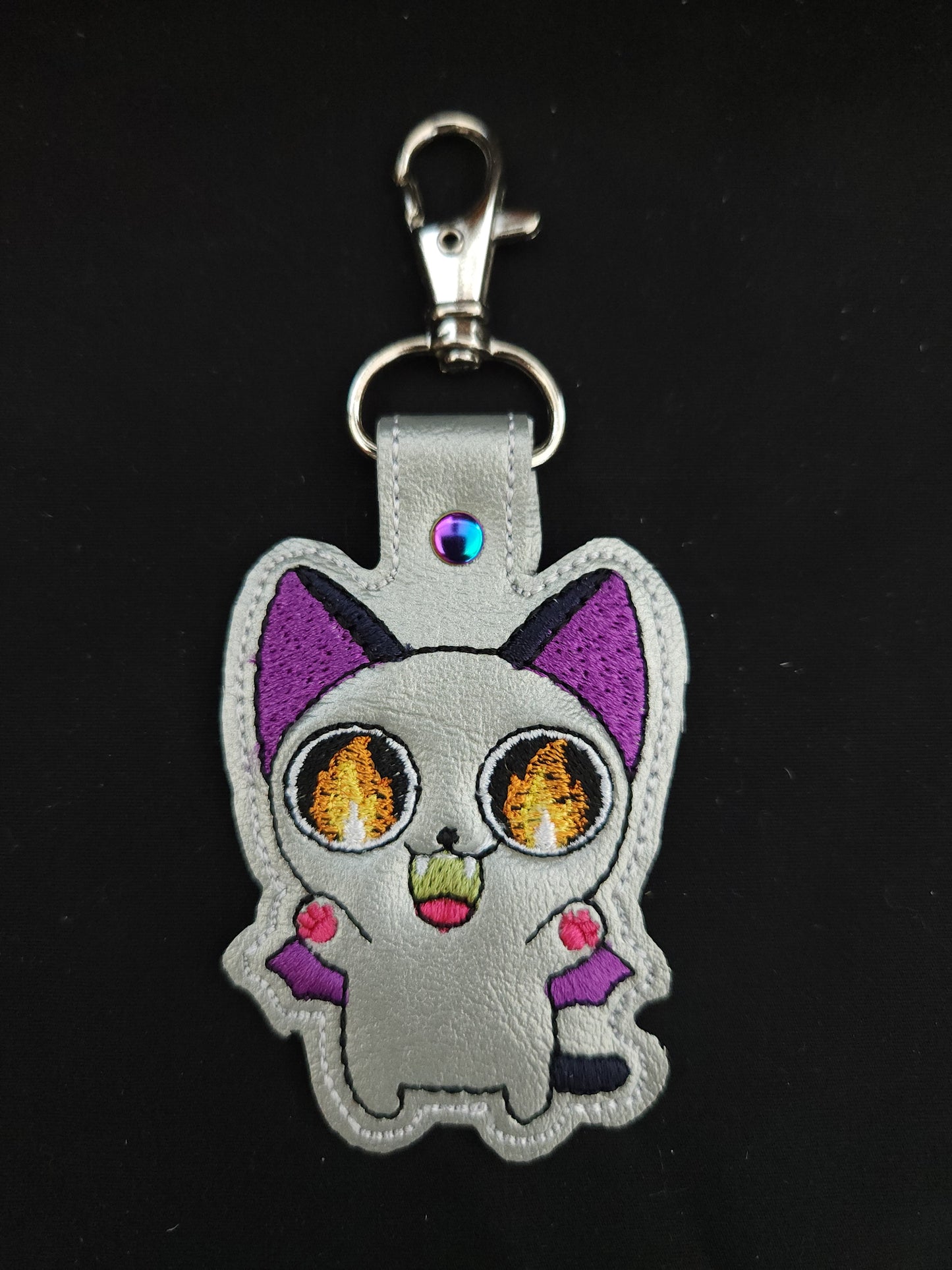 Keychain - Cute Demon Cat with Wings