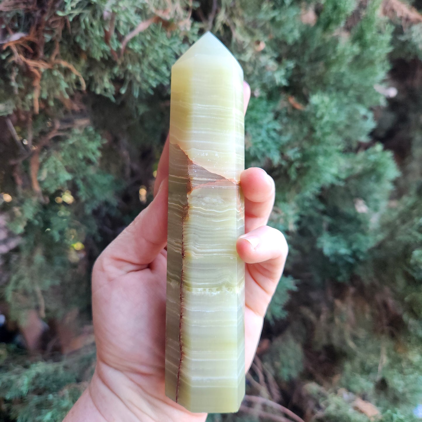 Afghan Jade Tower Large (Serpentine or Green Onyx)