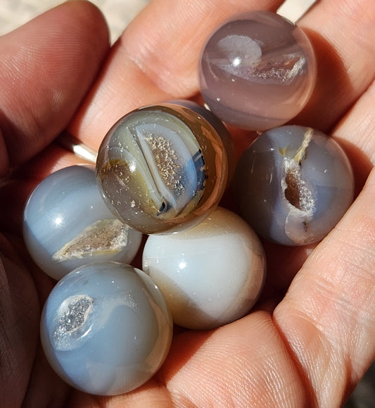 Druzy Agate Mini Spheres