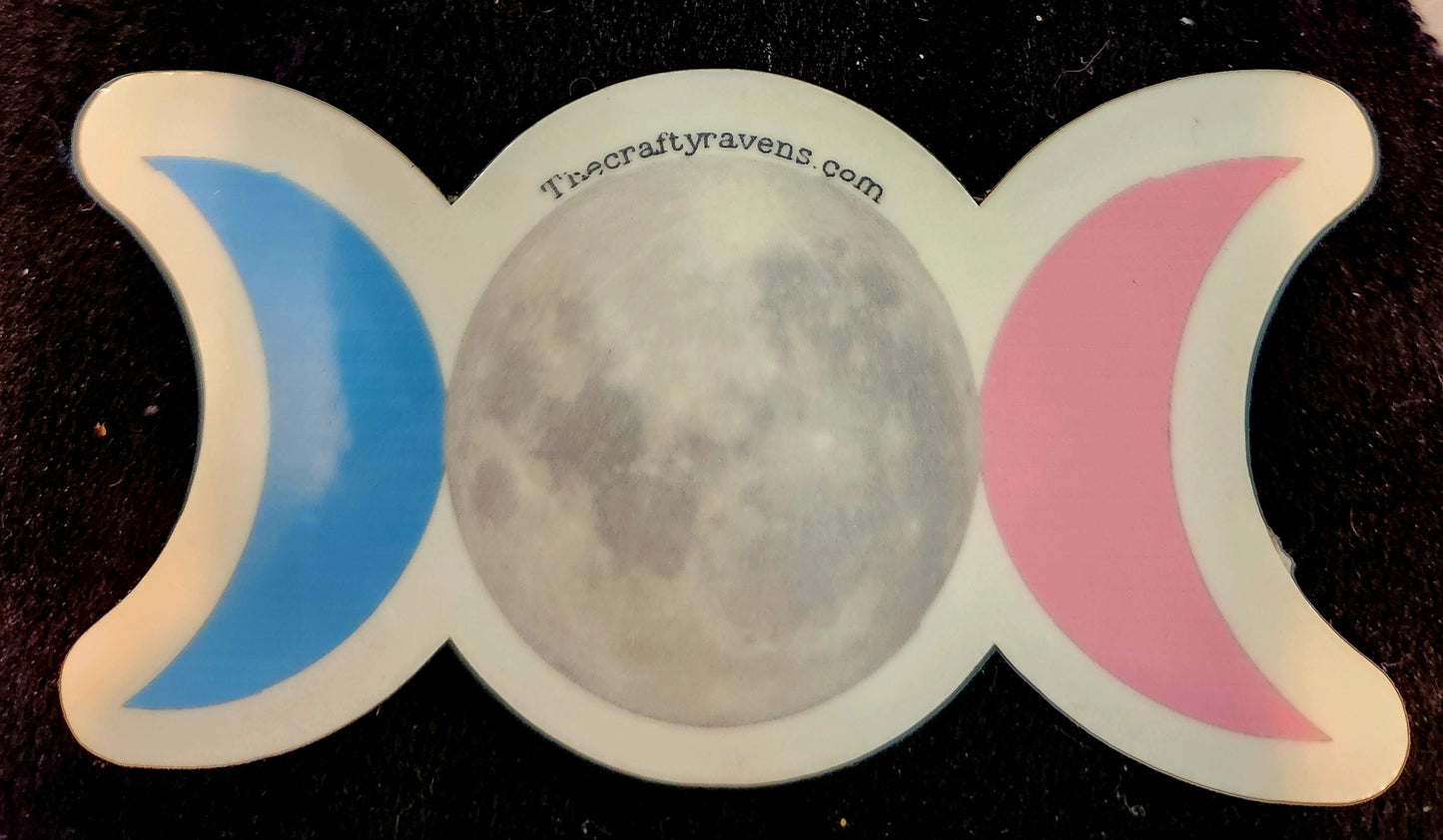 Pride Triple Moon Stickers