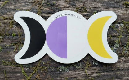 Autocollants de la fierté Triple Lune