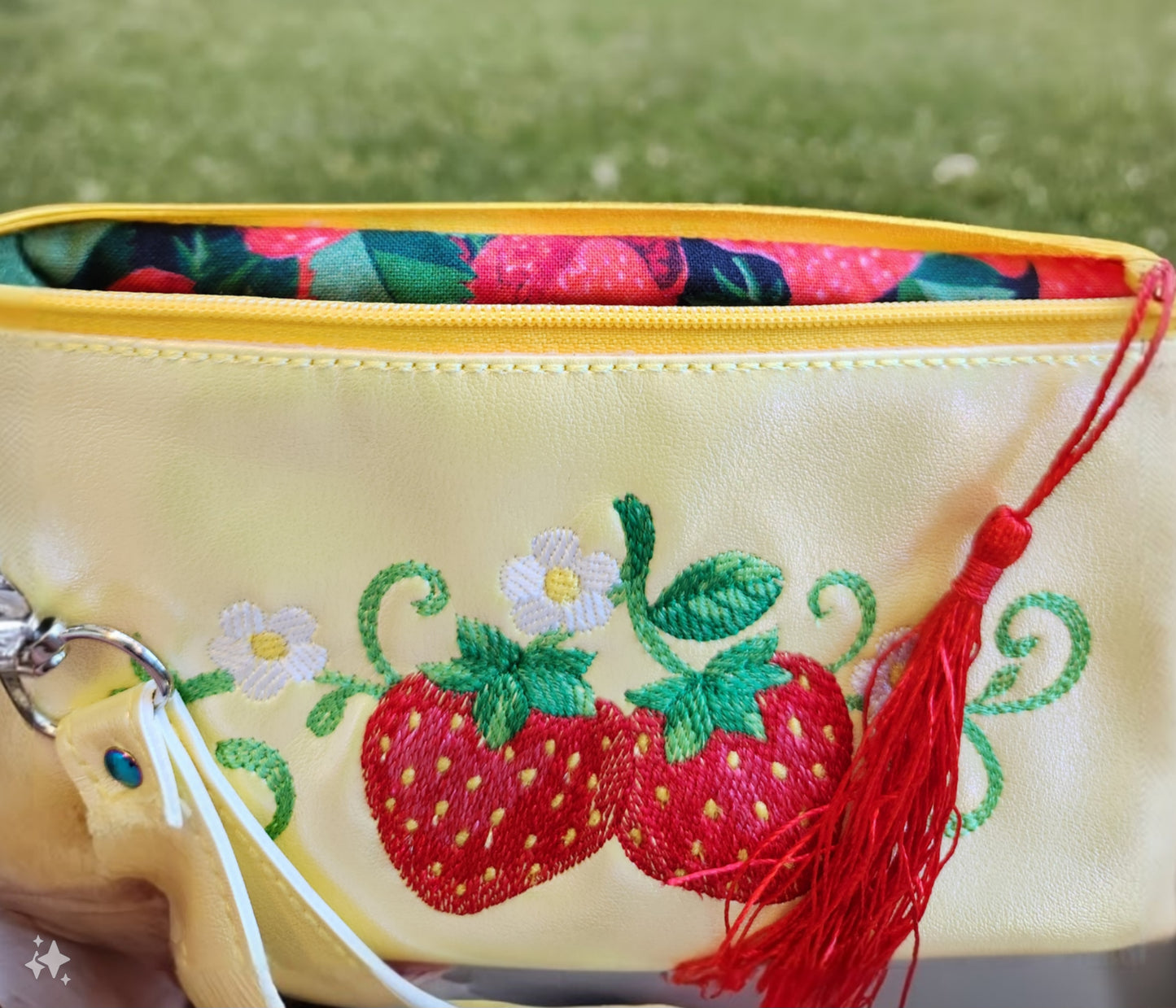 Strawberry Zipper Bag