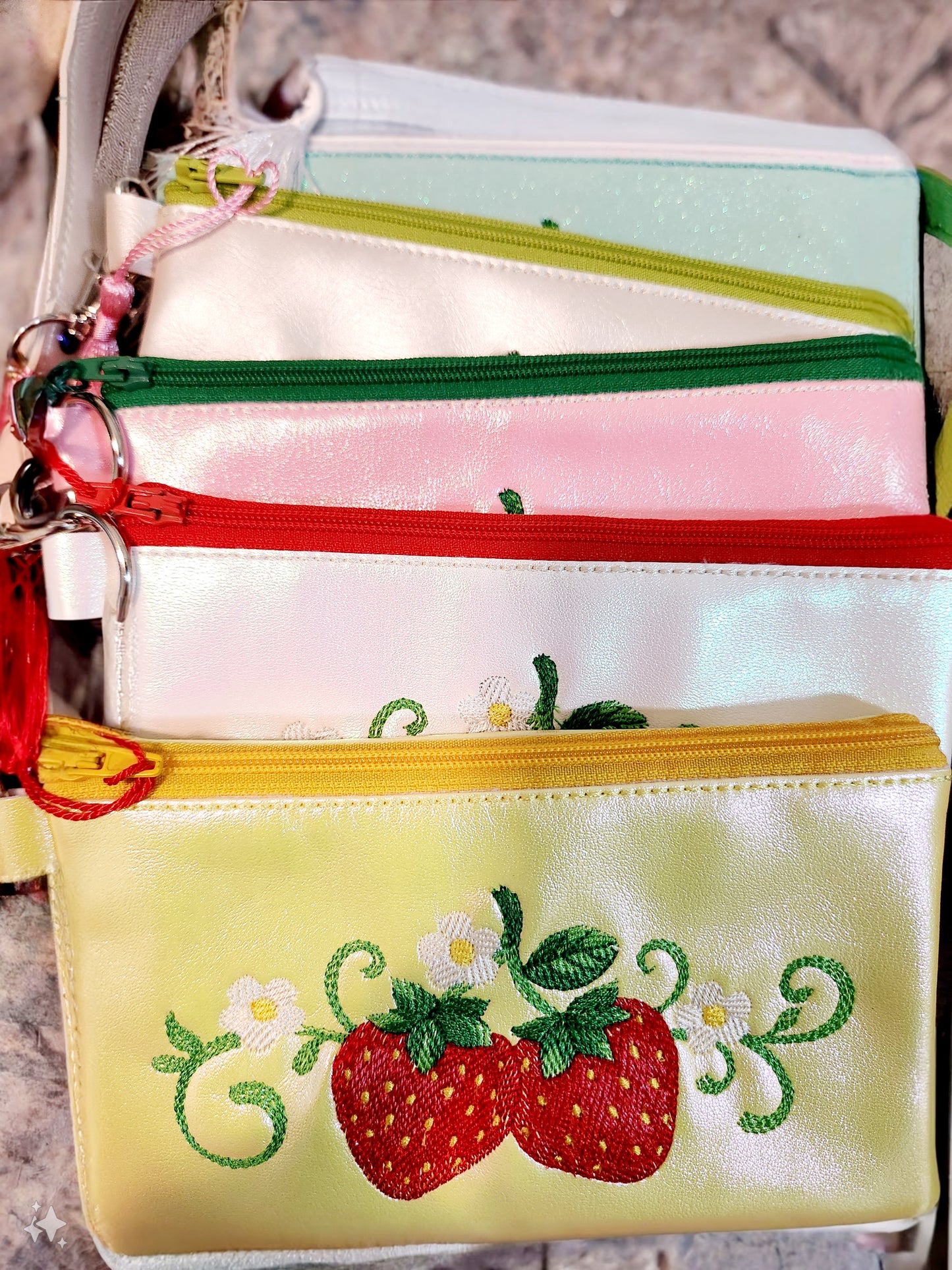 Strawberry Zipper Bag