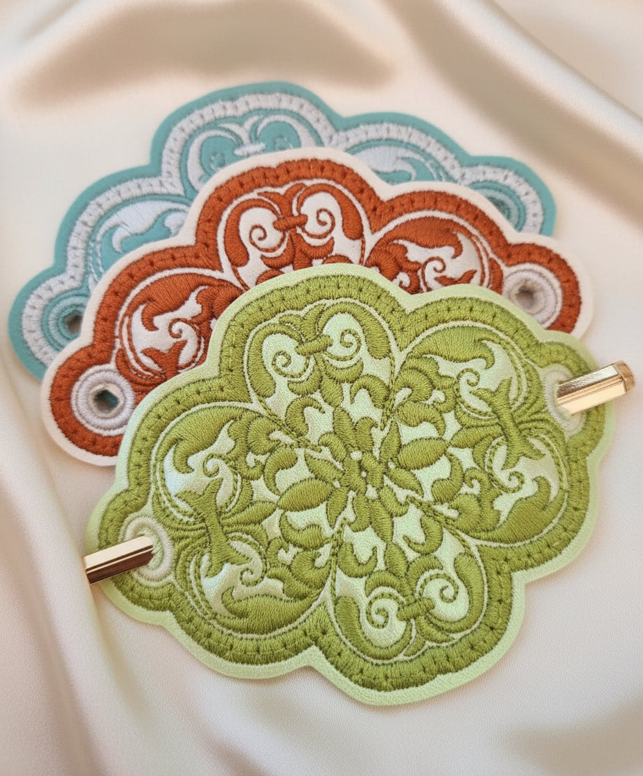 Hair Holder - Floral Filigree #1