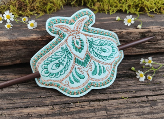 Hair Holder - Luna Moth