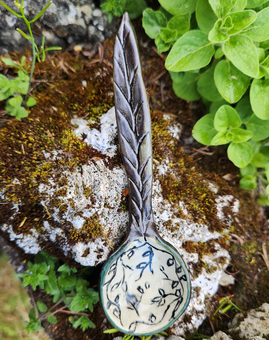 Soup Spoon - Flower Print
