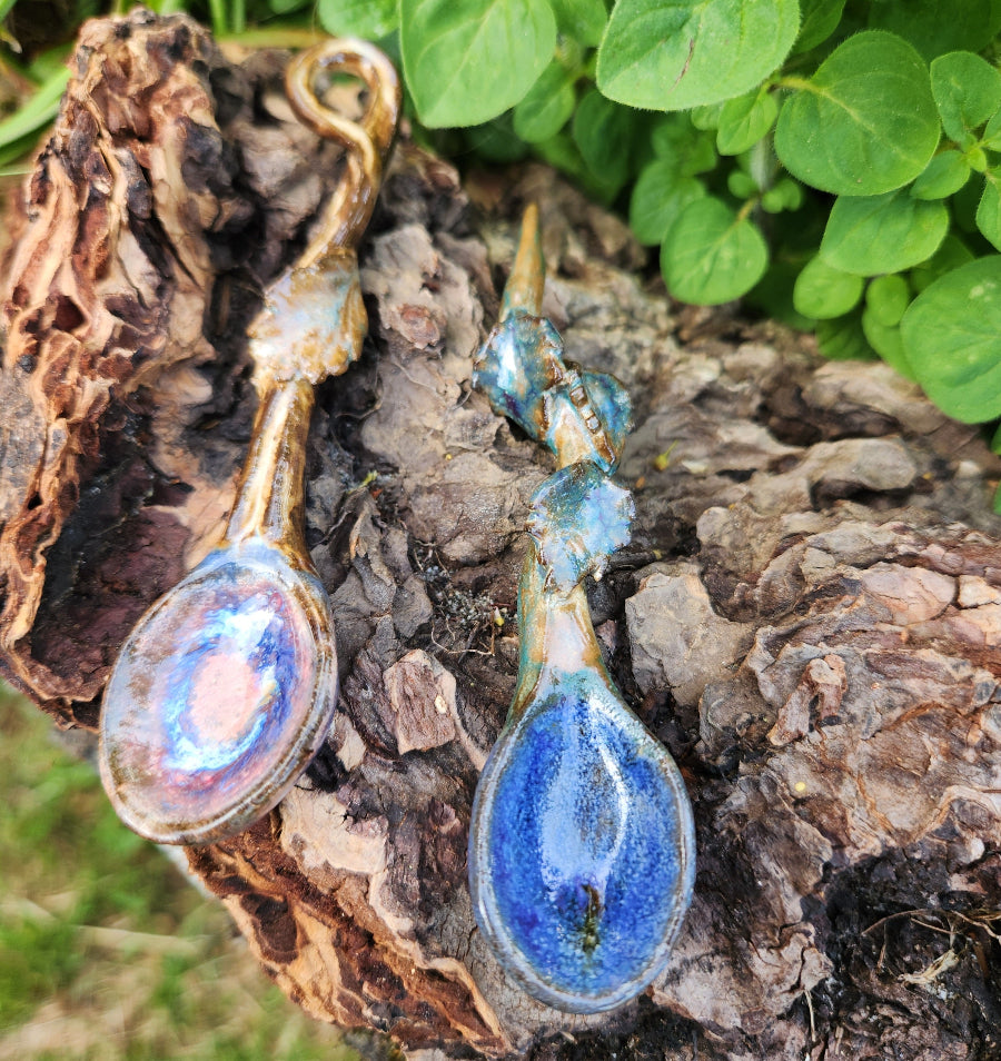 Ceramic spoons - Vines