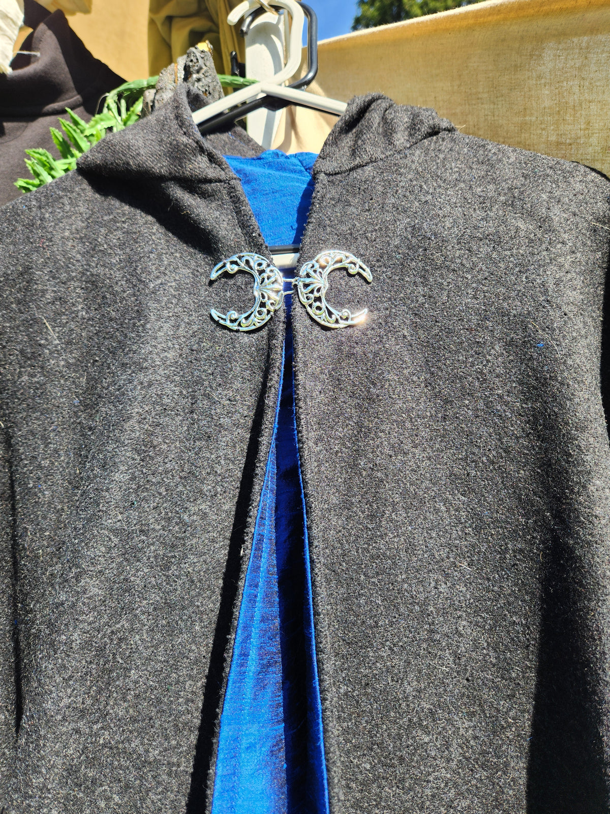 Wool Cloak with Cotton Flannel Lining - Full Length (Ankles)