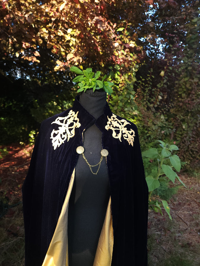 Velvet Cloak with Silk Lining  - Full Length (Ankle)
