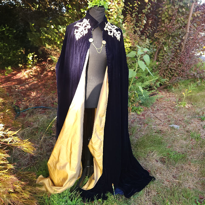 Velvet Cloak with Silk Lining  - Full Length (Ankle)