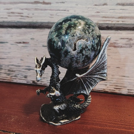 Dragon Figure and Sphere Holder