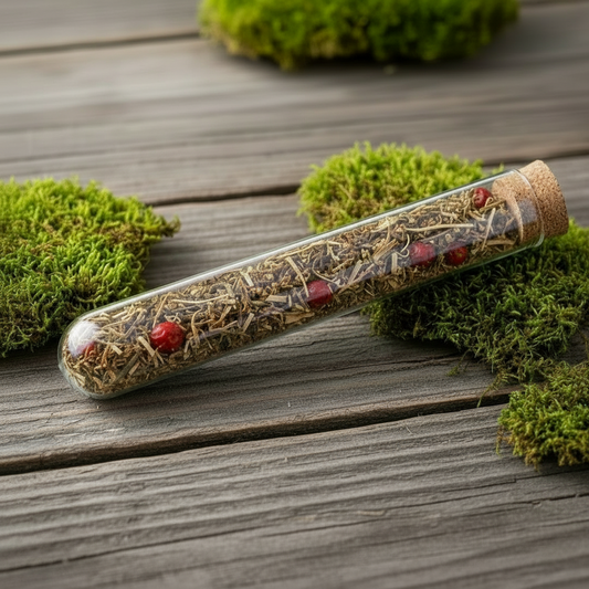 lay the tube down, and add more green herbs