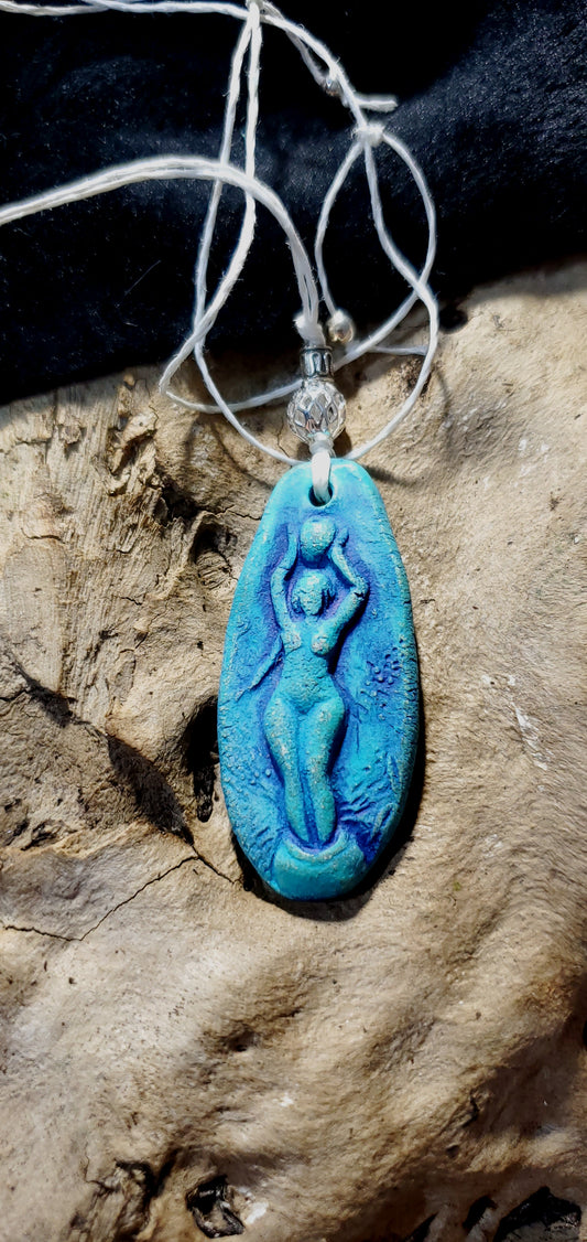 Carrying the World Goddess Pendant Necklace