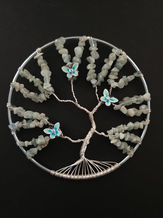 Labradorite Tree of Life Suncatcher