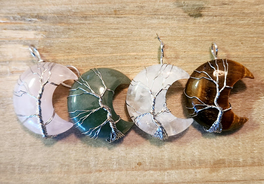 Tree of Life Wire-Wrapped Moon
