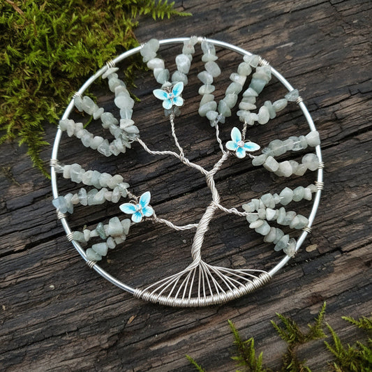 Labradorite Tree of Life Suncatcher